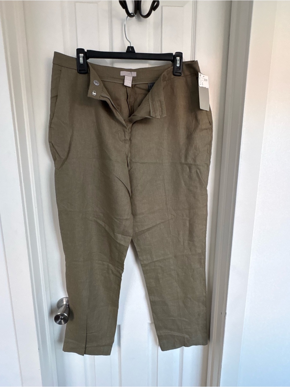 H&M Olive Casual Chinos for Men